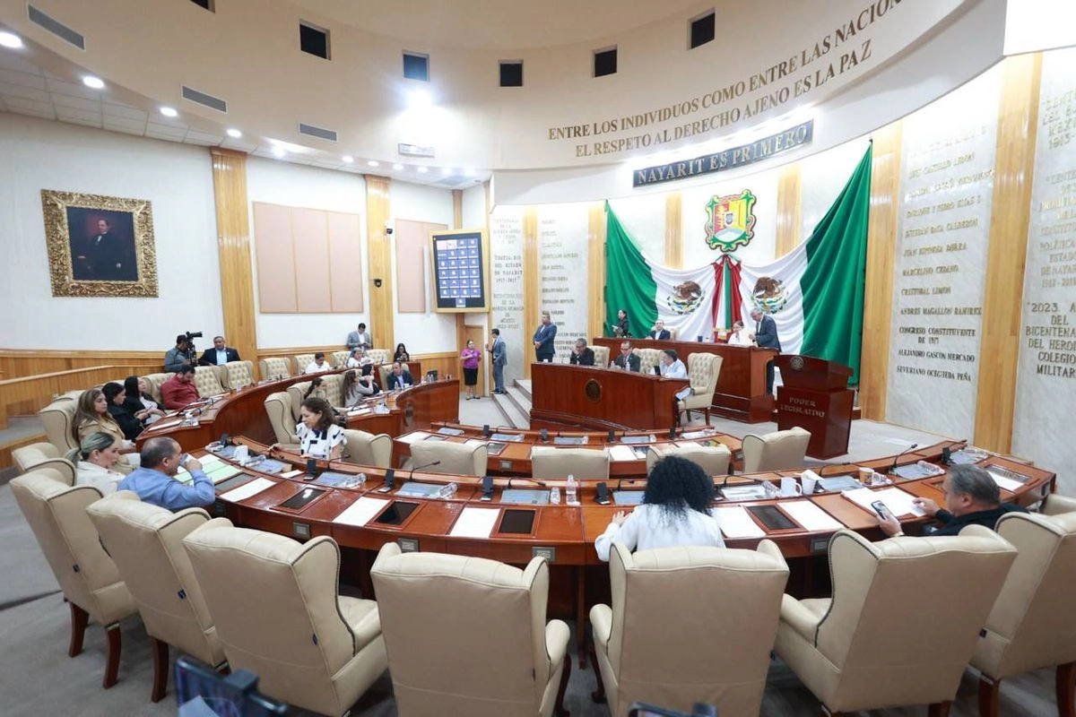 Legisladores de Nayarit durante la sesión. Foto 