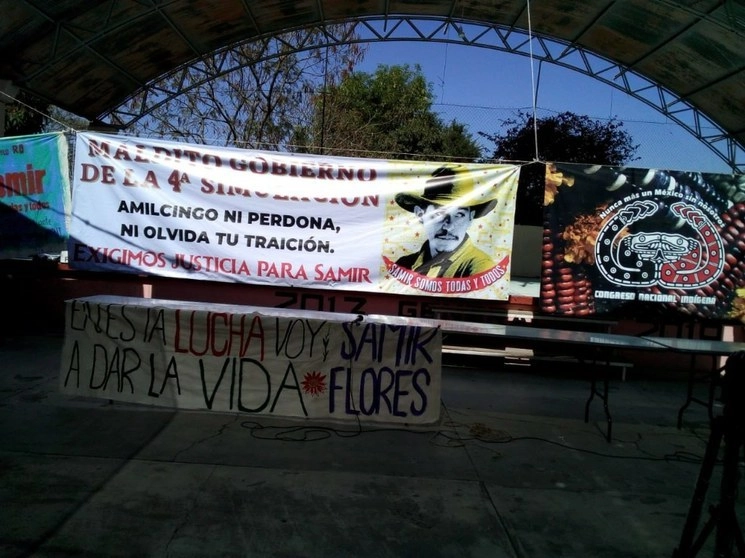 Imagen de las jornadas de resistencia Samir Somos Todas y Todos. Foto @CNI_Mexico