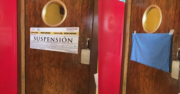 Clínica quirúrgica suspendida por la Comisión Federal para la Protección contra Riesgos Sanitarios. Foto Cofepris 