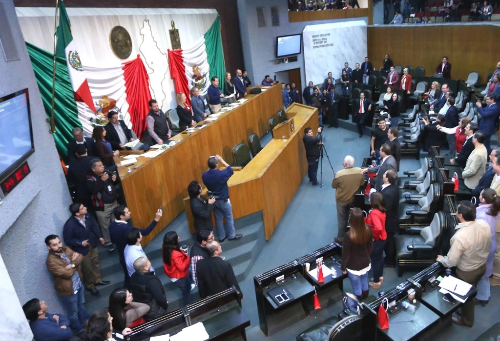 Imagen de archivo de una sesión del Congreso de Nuevo León, tomada de https://www.facebook.com/congresonl