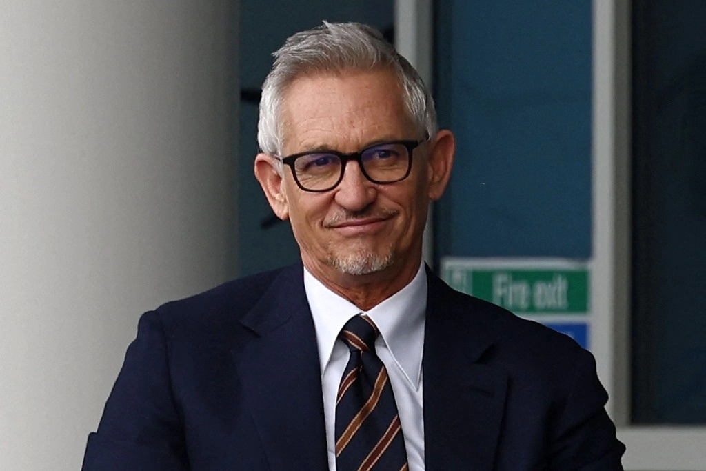 Gary Lineker, ex futbolista de Inglaterra y presentador de televisión de deportes para la BBC. Foto Afp 