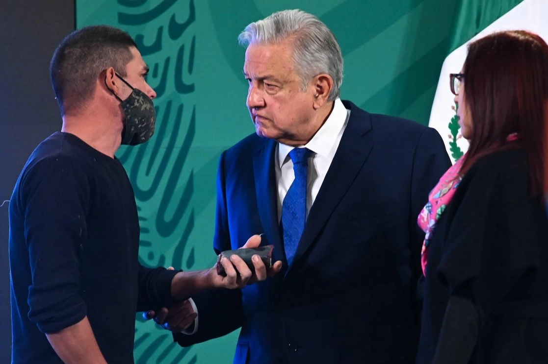 El joven dijo haber estado preso en Durango por droga "sembrada", el 1 de marzo de 2021. Foto Cuartoscuro