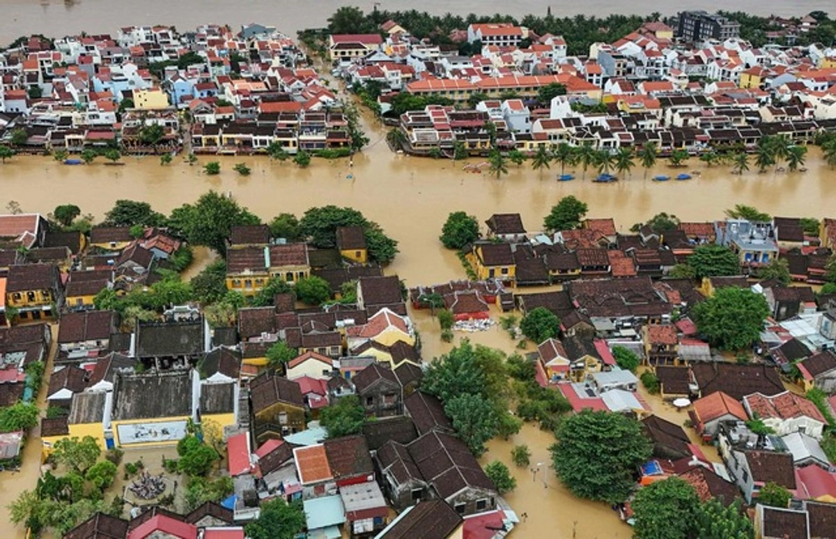 Inundaciones provocadas por las fuertes lluvias en Hoi An, Vietnam. Foto 
