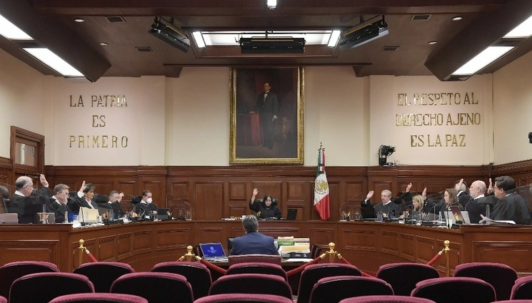 Sesión de la sala superior de justicia del país. Foto SCJN/ archivo