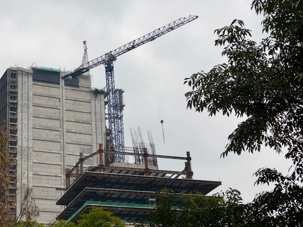 Obras en la Ciudad de México, en imagen de octubre de 2024. Foto Roberto García Ortiz