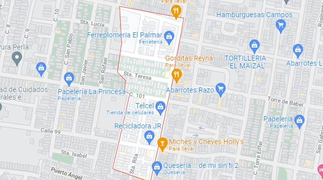 La Policía de Investigación inició con las diligencias luego de recibir el reporte la noche del jueves. Captura de imagen de Google Maps