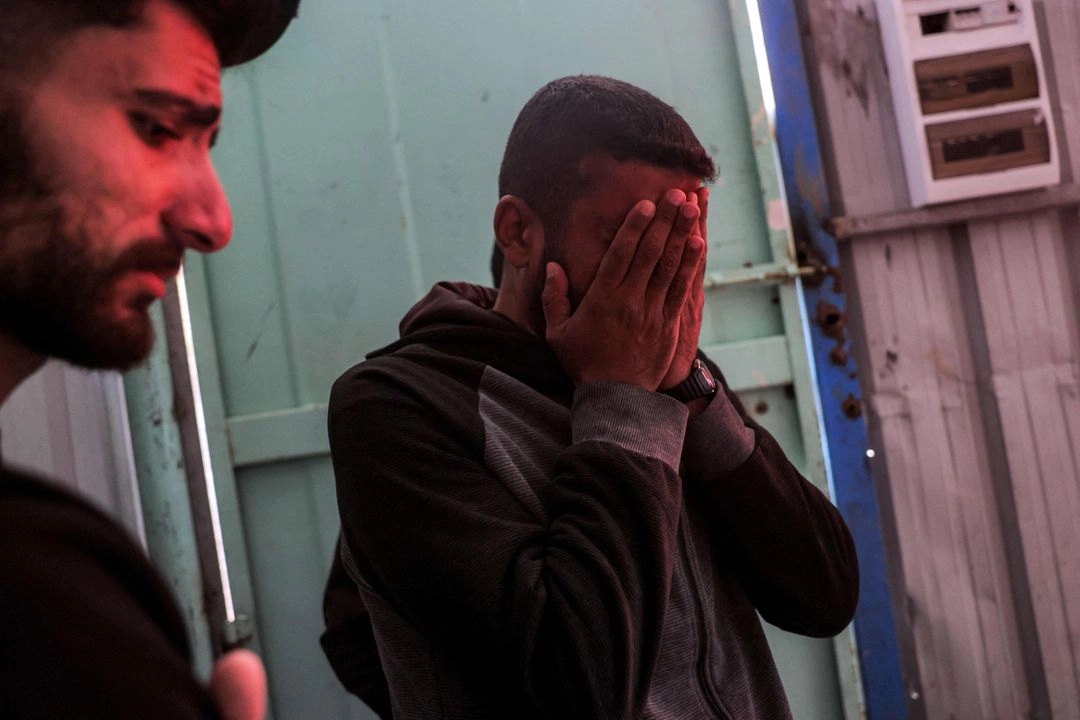 El jefe de la Sociedad de la Media Luna Roja Palestina ha dicho que los hombres asesinados fueron "objetivo a corta distancia". Foto
