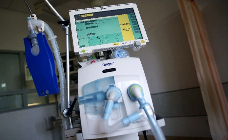 Respirador en una unidad de cuidados intensivos en un hospital al este de Alemania. Foto AFP 