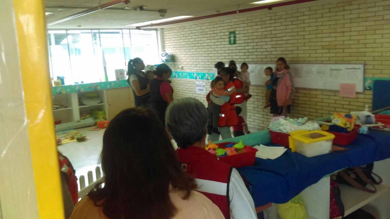 Aspectos de una estancia de desarrollo infantil en imagen de archivo. Foto