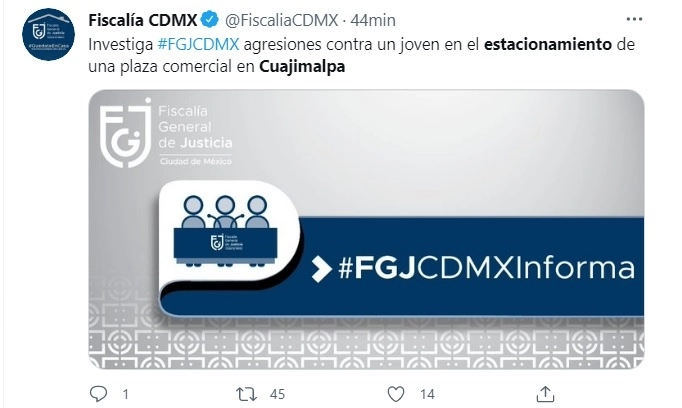 El agresor huyó y la víctima solicitó apoyo.