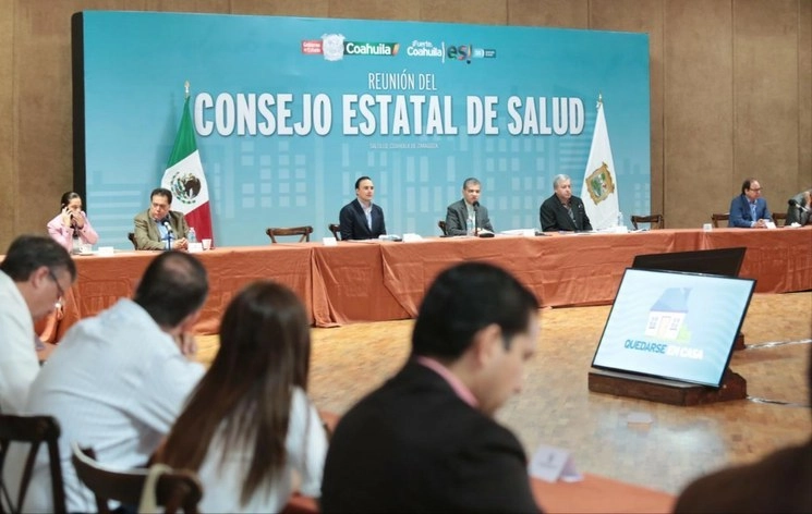 Autoridades de Coahuila informan sobre la situación de la pandemia en el estado. Foto Twitter @GobDeCoahuila