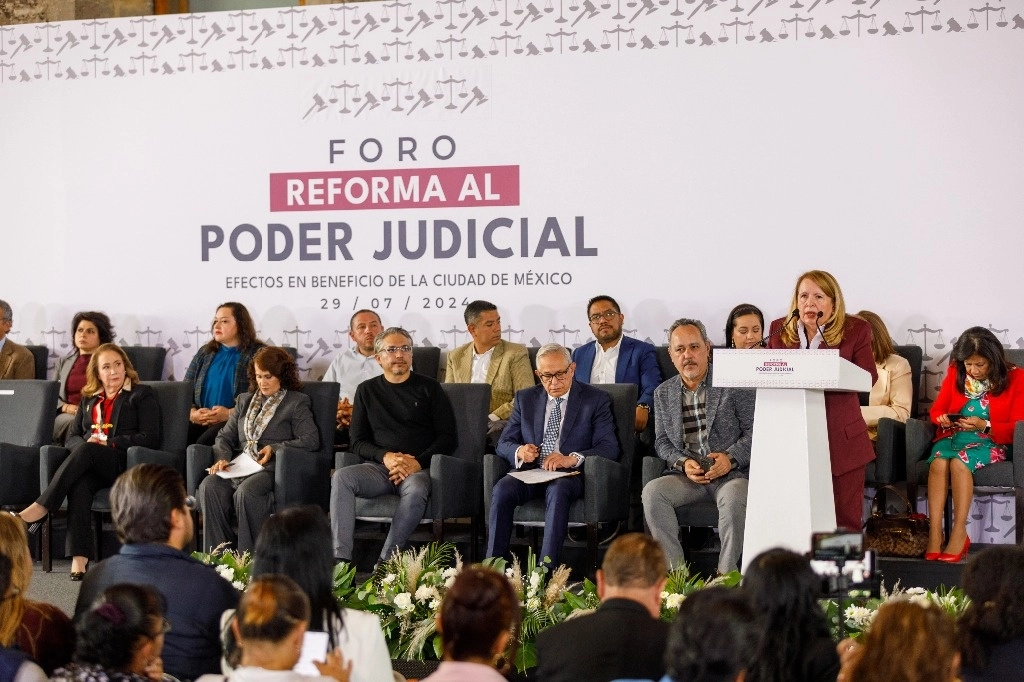 Foro sobre la Reforma al Poder Judicial realizado en la Biblioteca México, el 29 de julio de 2024. Foto Pablo Ramos  
