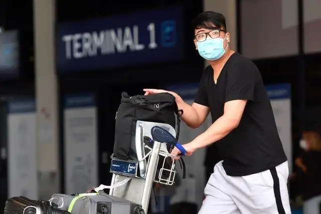 En el aeropuerto de Manchester, Inglaterra. Foto Afp 