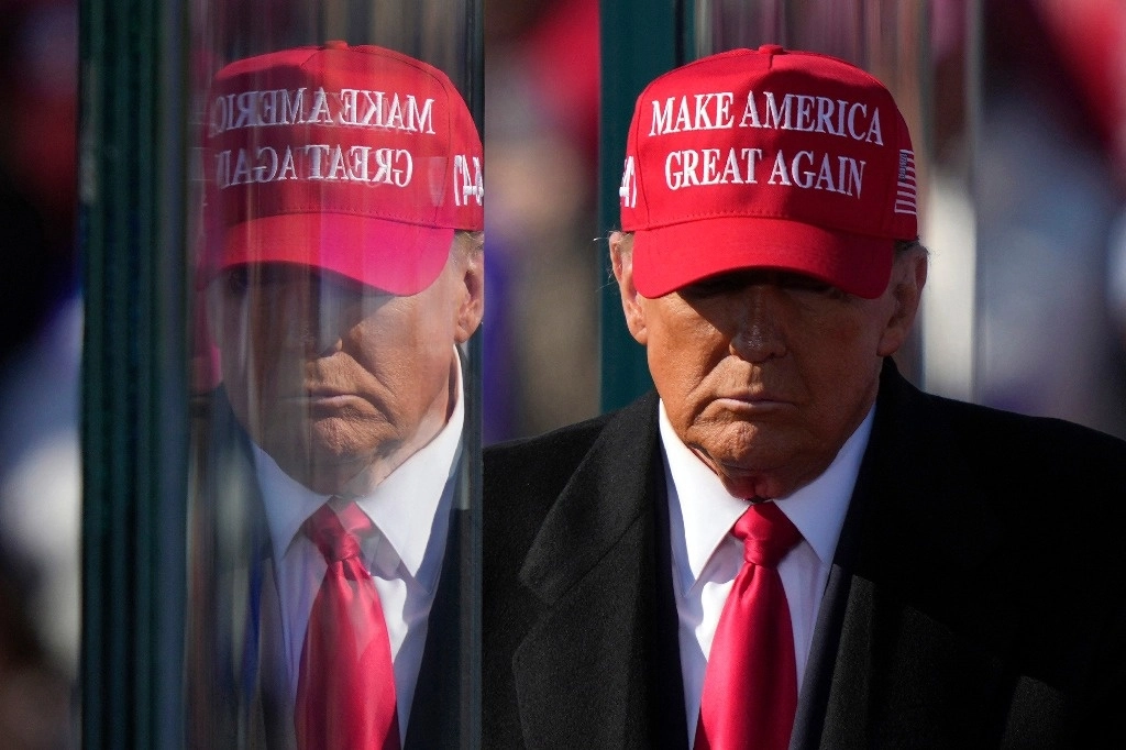 Donald Trump, presidente electo de EU, durante un mitin de campaña en Lititz, Pensilvania, el 3 de noviembre de 2024. Foto  Ap