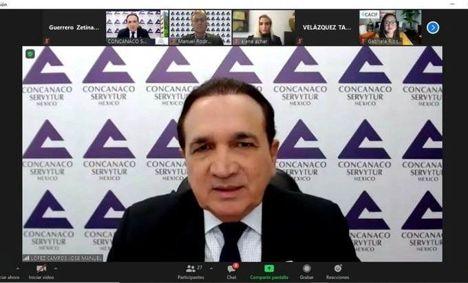 El presidente de la Concanaco Servytur, José Manuel López Campos.