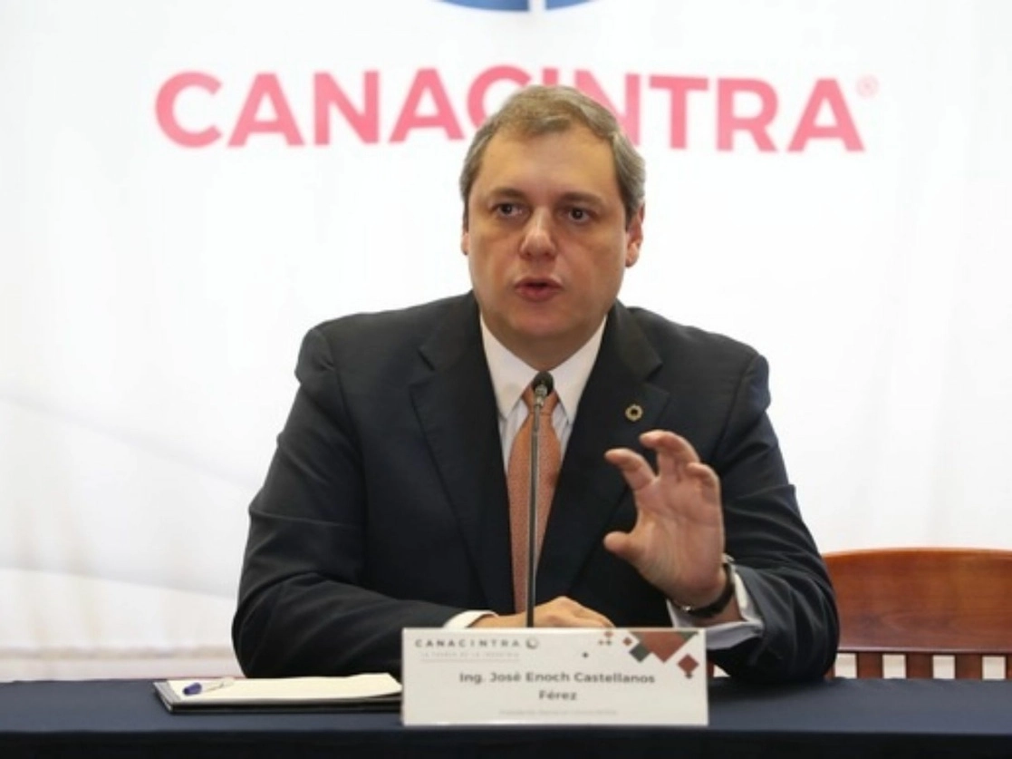 Enoch Castellanos Férez, presidente de la Cámara Nacional de la Industria de Transformación. Foto María Luisa Severiano