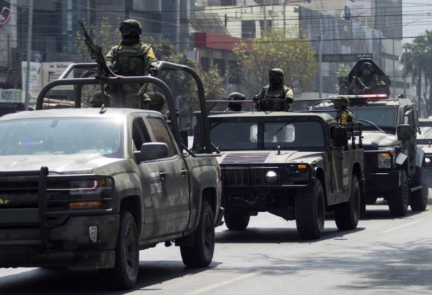 Militares realizan patrullaje en Nuevo León, Monterrey. Foto Cuartoscuro / Archivo