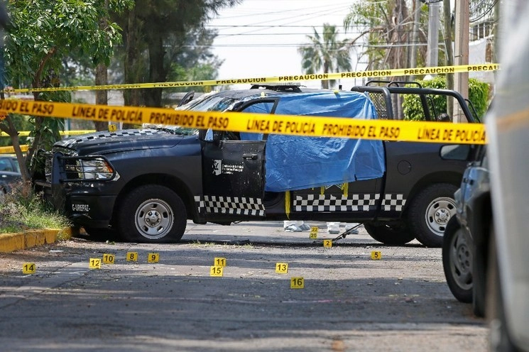 Ataque de cuatro policías que perdieron la vida en la agresión en Tonalá, Jalisco, el 3 de septiembre de 2018. Foto Cuartoscuro /Archivo