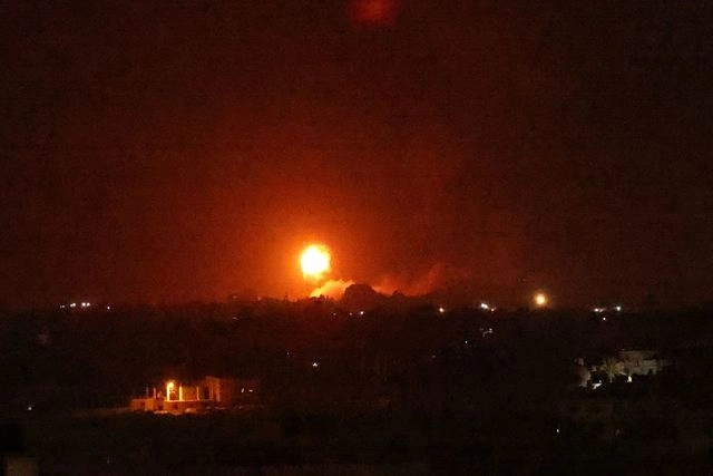 Israel lanzó ataques aéreos contra Gaza. Foto Afp