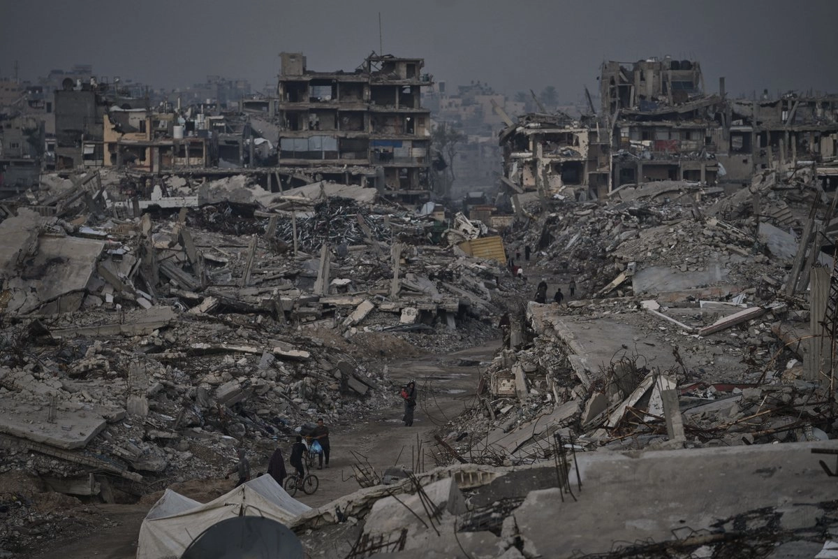 Devastación en la ciudad de Gaza a causa de la ofensiva israelí que duró más de dos años, el 27 de noviembre de 2025. Foto  