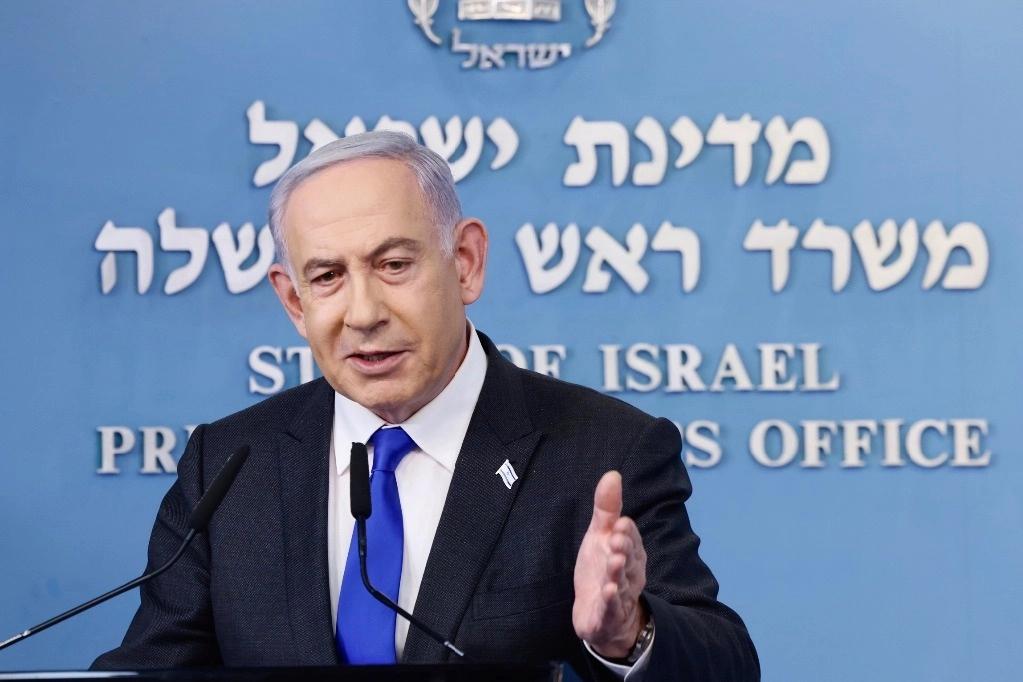 Según Netanyahu, la presión militar sobre la liberación de los rehenes israelíes está funcionando y el ejército no parará hasta destruir todos los batallones de Hamas. Foto Xinhua 