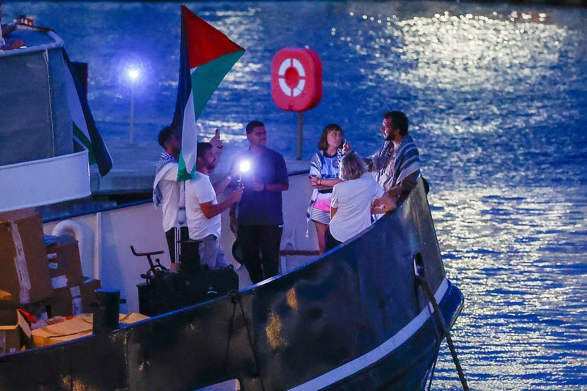La Global Sumud Flotilla vuelve a partir desde el Puerto de Barcelona, a 1 de septiembre de 20256, en Barcelona, Catalunya (España). Foto