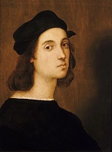 Presunto autorretrato de Rafael, en la Galería de los Uffizi, Florencia.
Imagen tomada del sitio https://es.wikipedia.org/wiki/Rafael_Sanzio