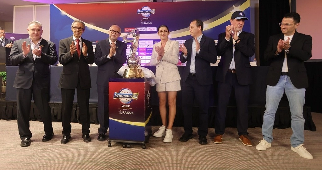 La Confederación Mundial de Beisbol y Softbol (WBSC, por sus siglas en inglés) presentó ayer a México como una de las sedes de la tercera edición del Premier 12. Foto tomada de X @CONADE.