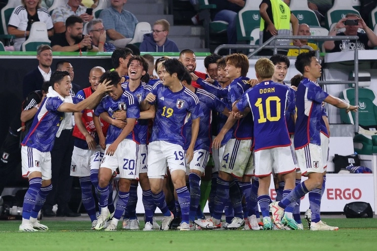 La selección japonesa de futbol goleó 4-1 a Alemania a nueve meses que el equipo teutón sea anfitrión de la Eurocopa 2024. Foto Afp