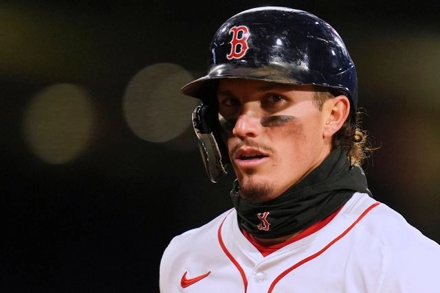 El beisbolista de los Medias Rojas de Boston, Jarren Durán. Foto 