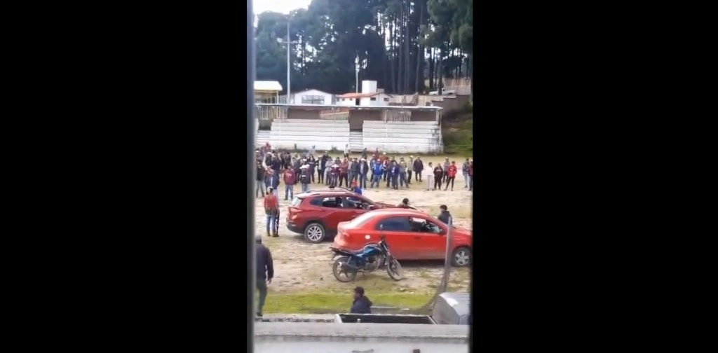 Captura de pantalla de video difundido el día del enfrentamiento en redes sociales.