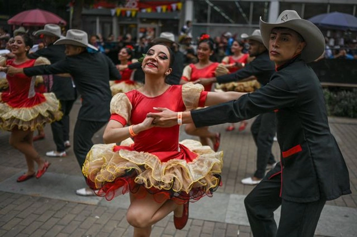 El joropo, una baile y musica tradicional de Venezuela, fue declarado por la Uneso como Patrimonio Cultural Inmaterial de la Humanidad. Foto 