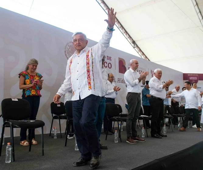 El presidente Andrés Manuel López Obrador aseguró que no habrá dedazo para la elección del candidato de Morena. Foto La Jornada