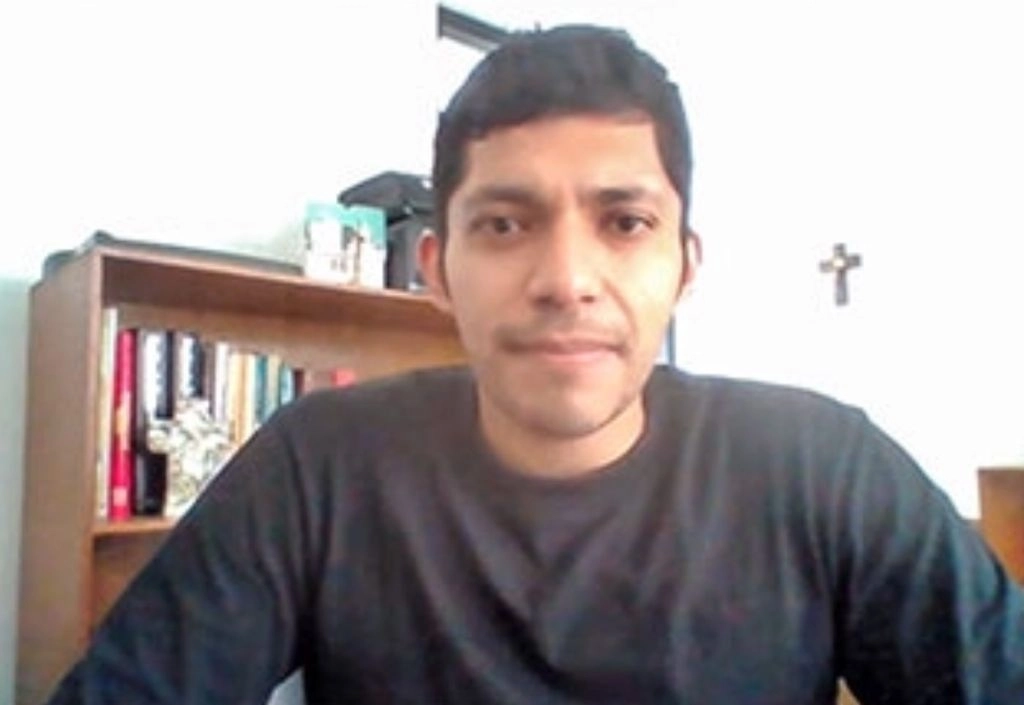 Martín Quiroga Mora, el joven artista. Foto captura de pantalla
