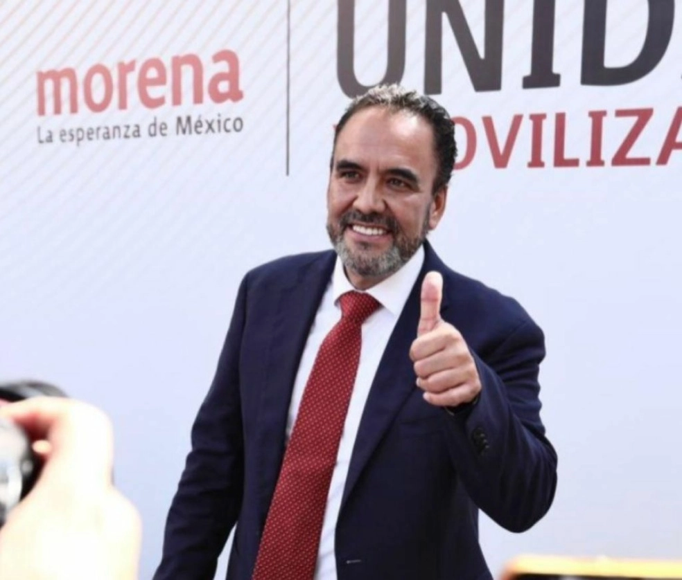 El abanderado de la coalición Juntos Haremos Historia en Chihuahua, Juan Carlos Loera. Foto Cortesía  