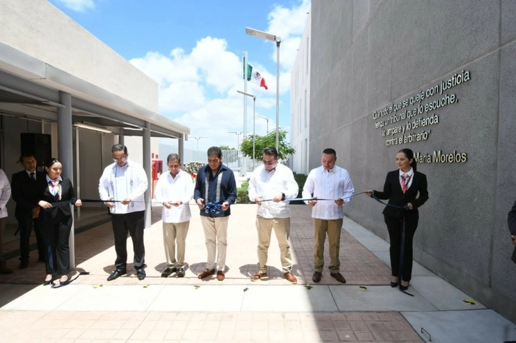 Inauguración del Centro de Justicia Penal Federal en los Mochis, Sinaloa, con espacios modernos y seguros. Foto tomada de la cuenta de Twitter @CJF_Mx