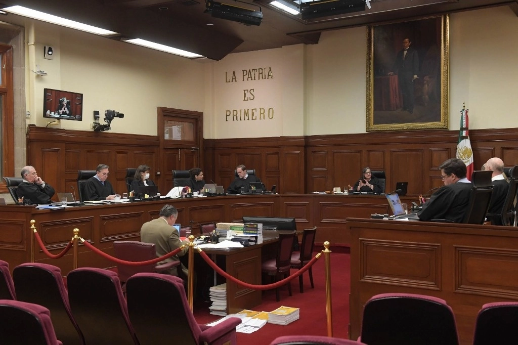 Durante una sesión de la Suprema Corte de Justicia de la Nación. Foto Cuartoscuro / Archivo 