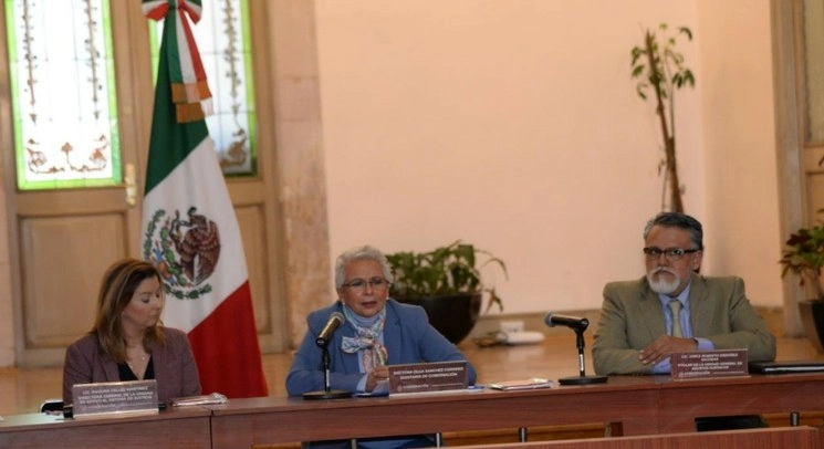 La secretaria Olga Sánchez Cordero lamentó que el sistema de justicia “no da respuesta a la población” y se constituya como la principal falla del país . El sistema de justicia está fatal y hay sentencias absolutorias impresionantes, aseguró. Foto Fabiola Martínez 