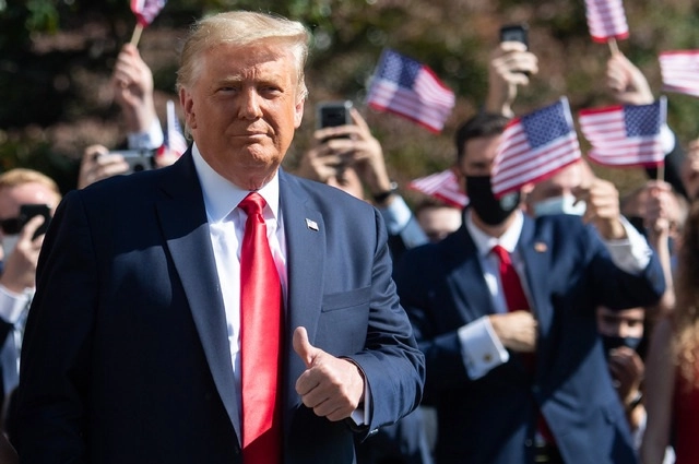 El presidente estadunidense, Donald Trump, hoy en Washington. Foto Afp 