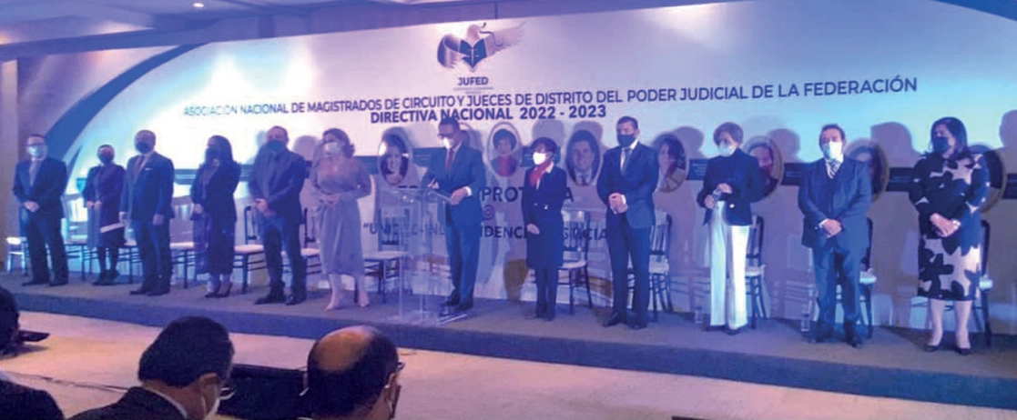 Integrantes de la Asociación Nacional de Magistrados de Circuito y Jueces de Distrito del Poder Judicial de la Federación (Jufed), pidieron a las autoridades federales y locales respeto a la labor que realizan en todos los juzgados del país. Foto tomada del sitio de https://jufed.org / Archivo