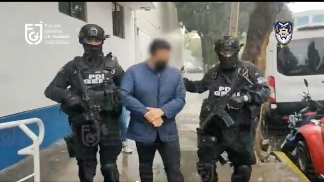 Vizcaíno Carmona fue detenido en la colonia Del Valle y permanece en el Reclusorio Norte. Foto cortesía FGJ / Archivo 
