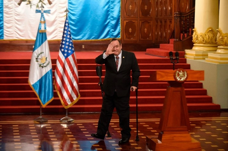 Alejandro Giammattei, presidente de Guatemala. Foto Afp
