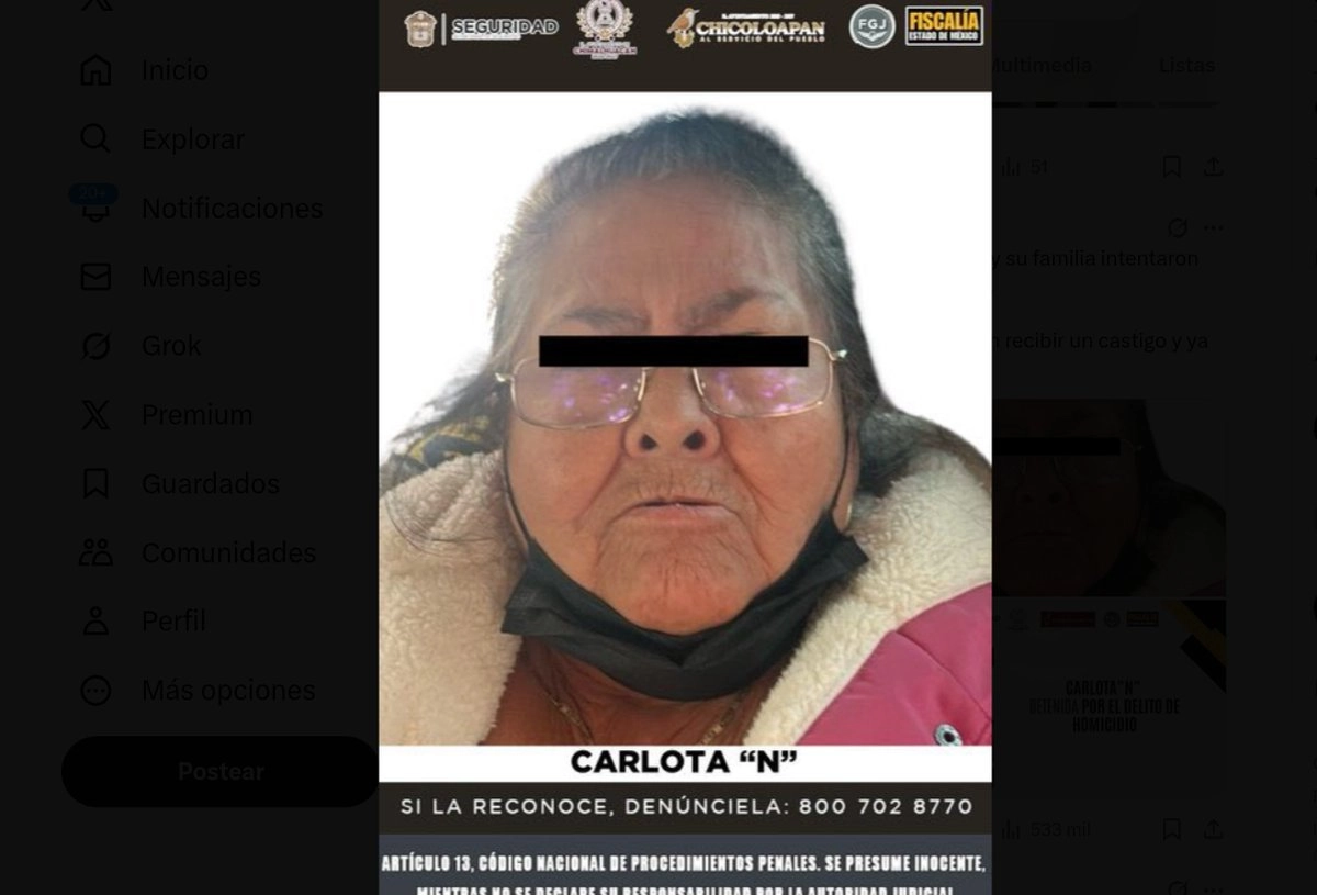 Doña Carlota fue captada en video cuando discutía con las ahora víctimas. Foto