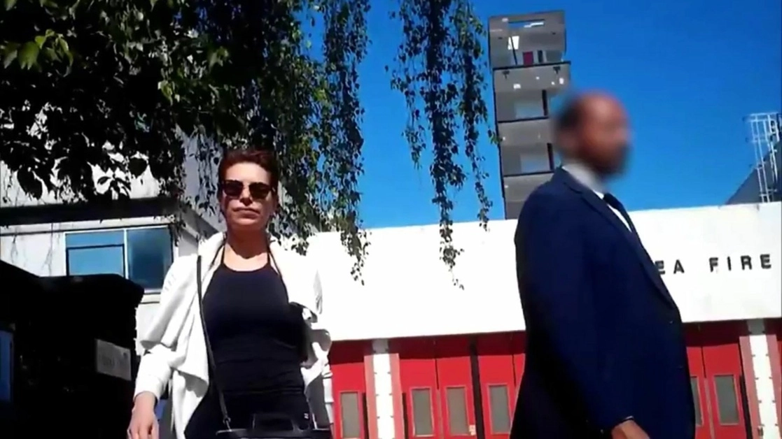 Karime Macías Tubilla, ex esposa del ex gobernador Javier Duarte. La imagen corresponde a un video que fue difundido en 2018 por el entonces gobernador de Veracruz, Miguel Ángel Yunes. Foto Cuartoscuro / Archivo