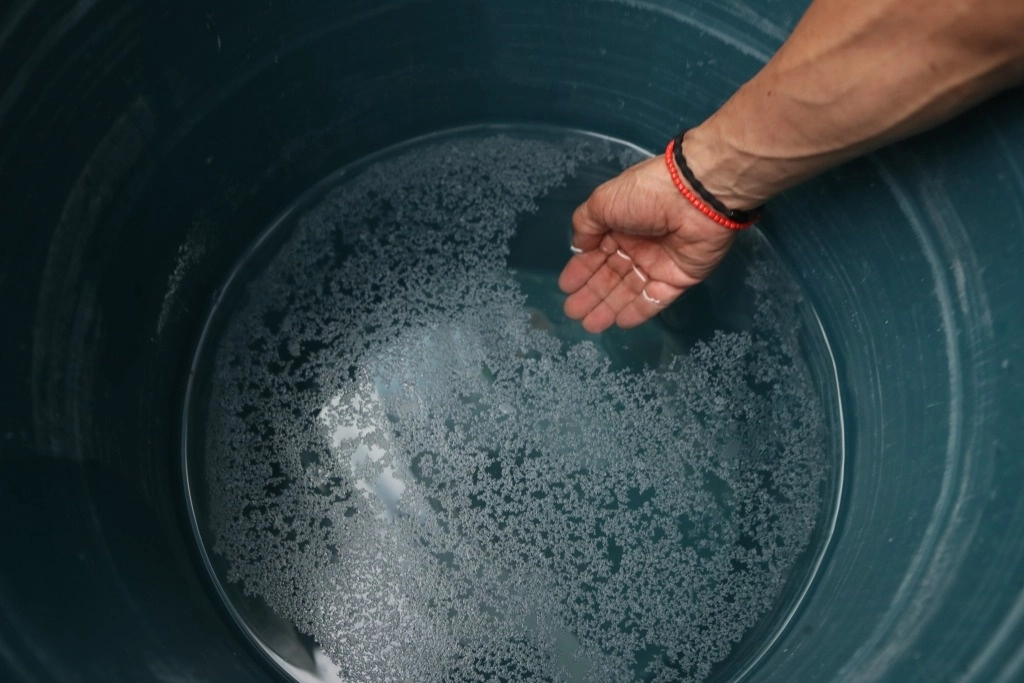 Ciudadano de la alcaldía Benito Juárez promovieron un amparo luego del suministro de agua contaminada. Foto Yazmín Ortega
