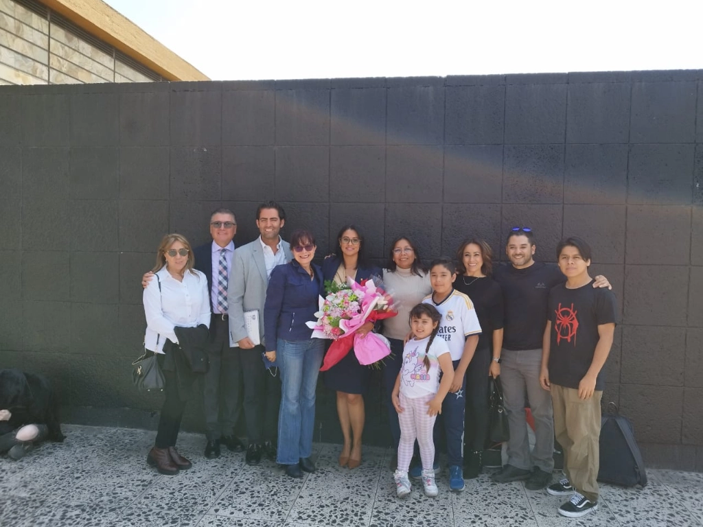 Laura Acosta Torres, directora de la ENES Unidad León, fue la primera citada con los 15 miembros de este órgano colegiado, pues van en orden alfabético. Imagen Lilian Hernández
