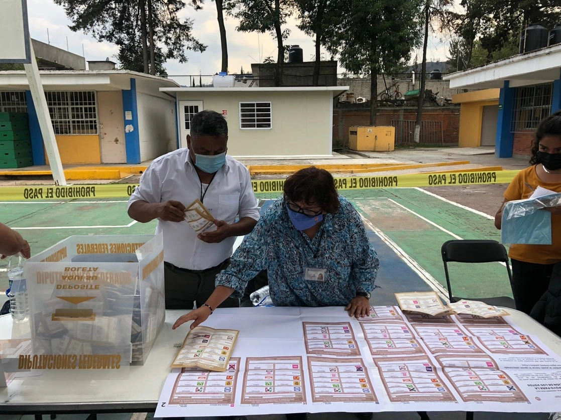 Conteo de votos en una casilla electoral el pasado 06 de junio de 2021. Foto Luis Castillo 