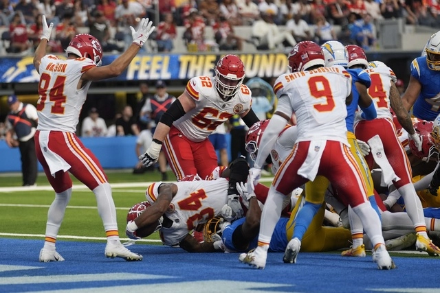 Kansas City ha ganado seis partidos seguidos sobre los Cargadores. También tiene 11 victorias consecutivas como visitante ante rivales de la AFC Oeste. Foto Ap