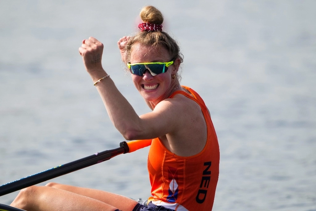 La holandesa, Karolien Florijn, se impuso en la final de scull con un tiempo de 7:17.28. Foto Ap