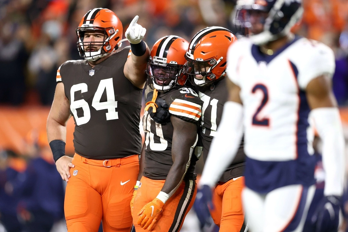 Jugadores de Cleveland celebrando el triunfo de su escuadra. Foto Afp